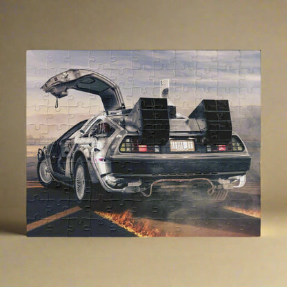 BTTF Delorean Jigsaw Puzzle [110, 252, 520, or 1014 pieces]