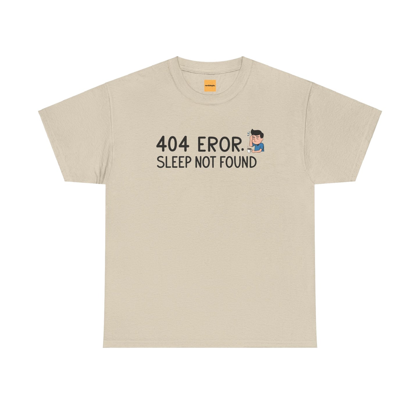404 Error Sleep Not Found Funny Developer Cotton T-Shirt