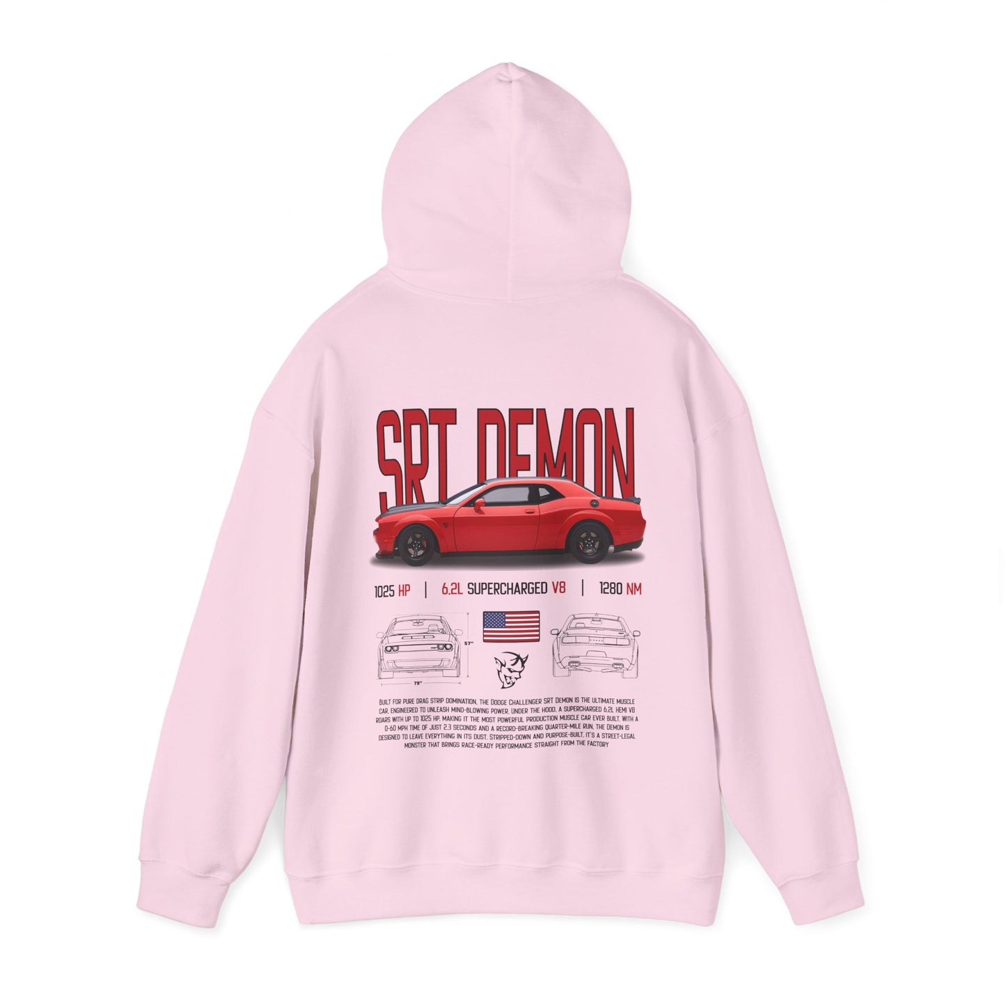 SRT Demon Poster Style Hoodie