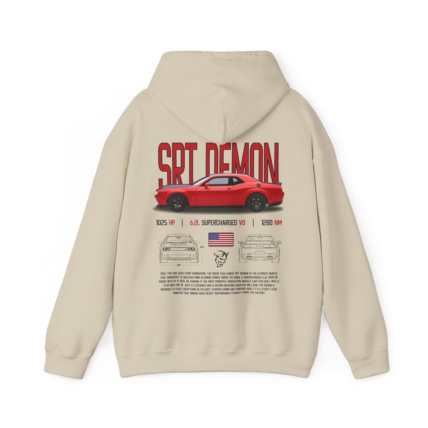 SRT Demon Poster Style Hoodie