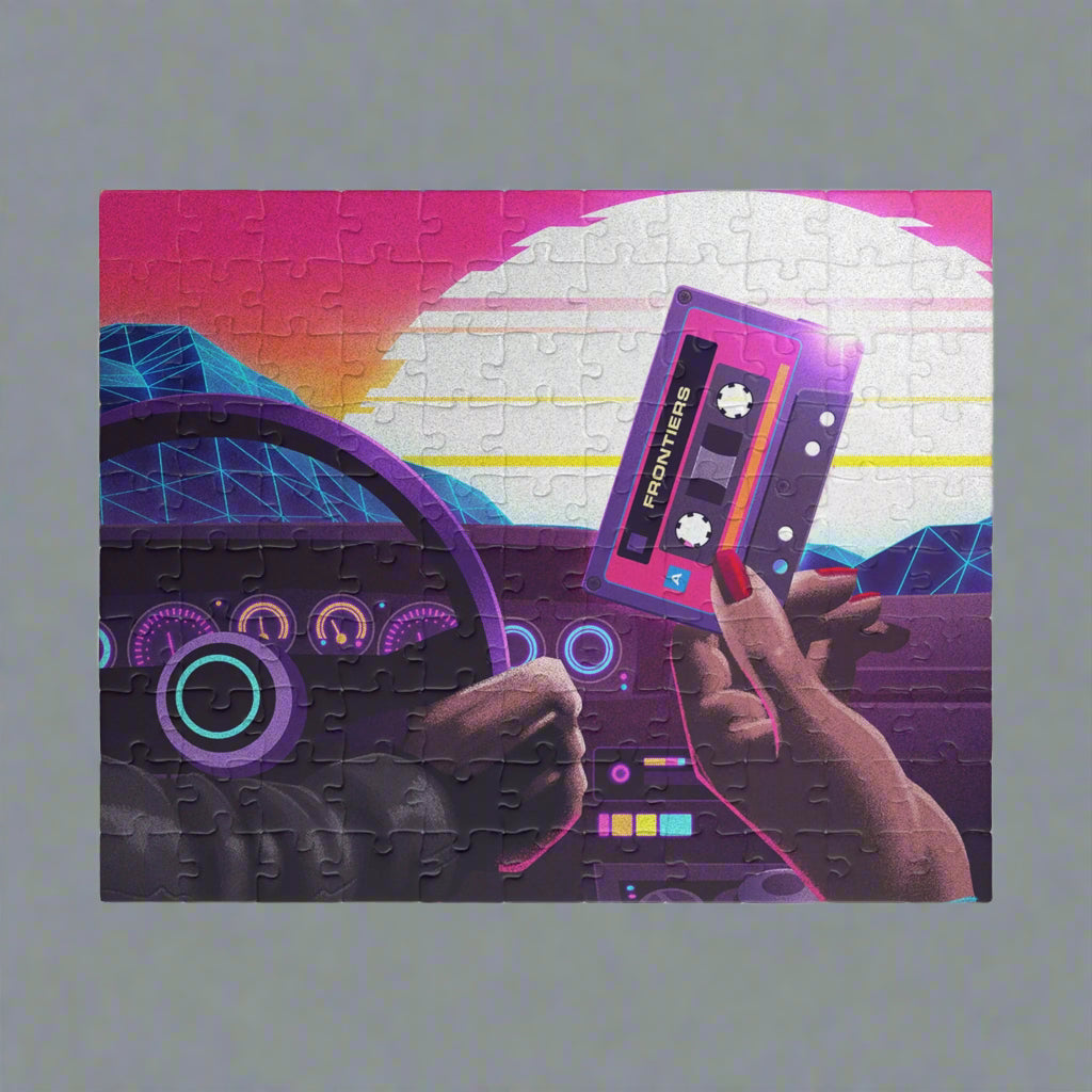 Retro Car Cabin Art Jigsaw Puzzle [110, 252, 520, or 1014 pieces]
