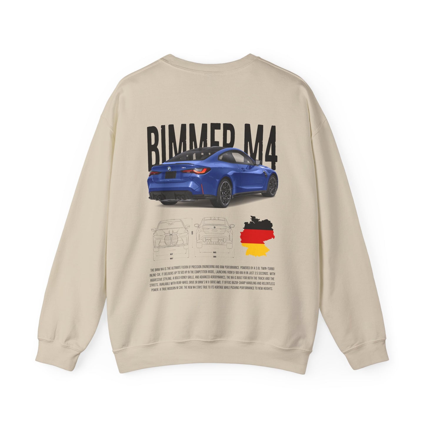 Bimmer M4 Poster Style Crewneck Sweatshirt