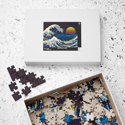 Retrowave Jigsaw Puzzle [110, 252, 520, or 1014 pieces]