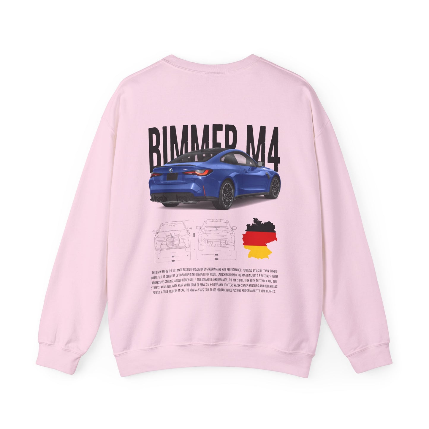 Bimmer M4 Poster Style Crewneck Sweatshirt