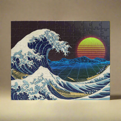 Retrowave Jigsaw Puzzle [110, 252, 520, or 1014 pieces]