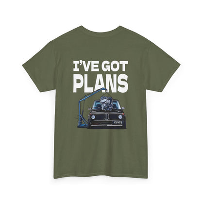 I've Got Plans Car Enthusiasts Heavy Cotton Tee