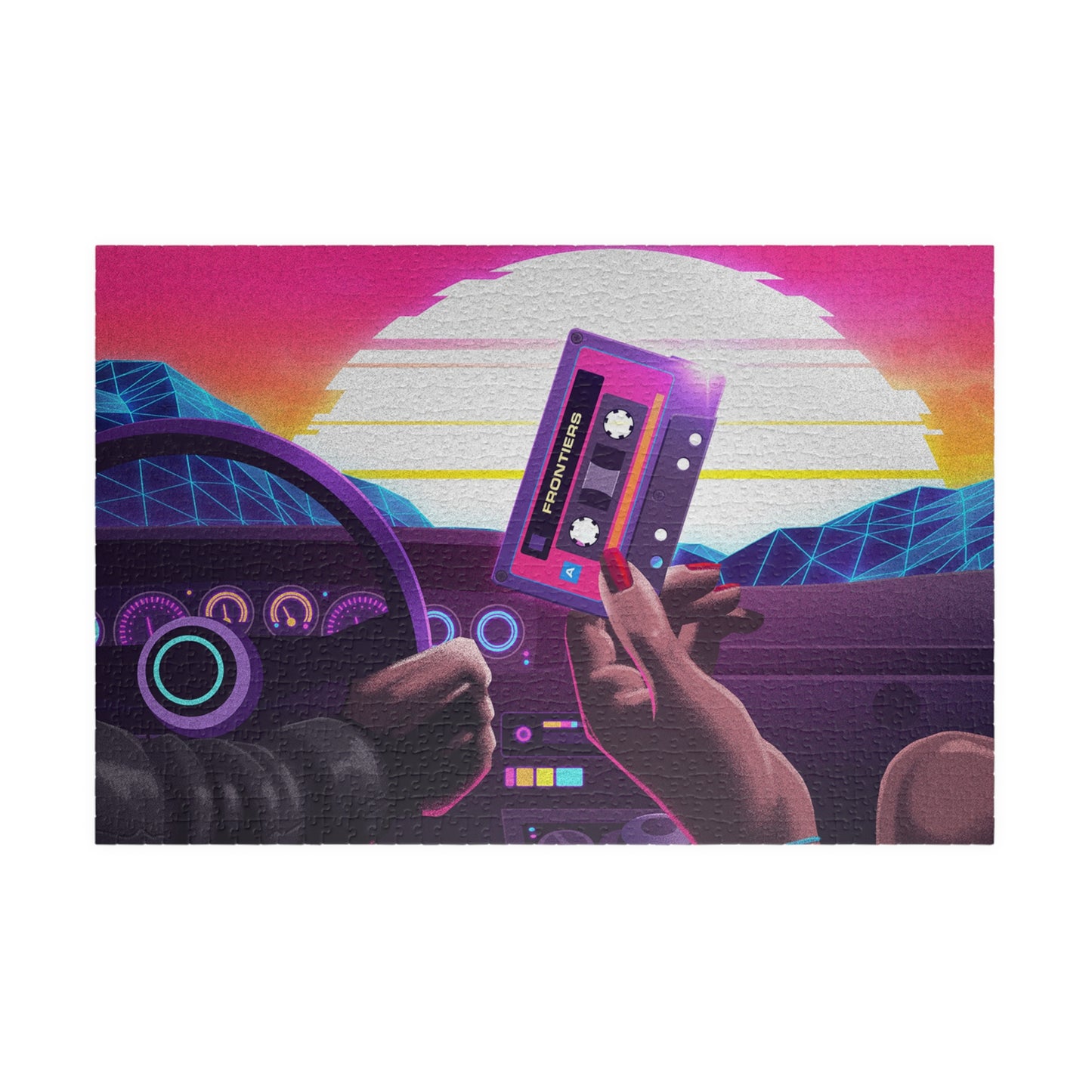 Retro Car Cabin Art Jigsaw Puzzle [110, 252, 520, or 1014 pieces]