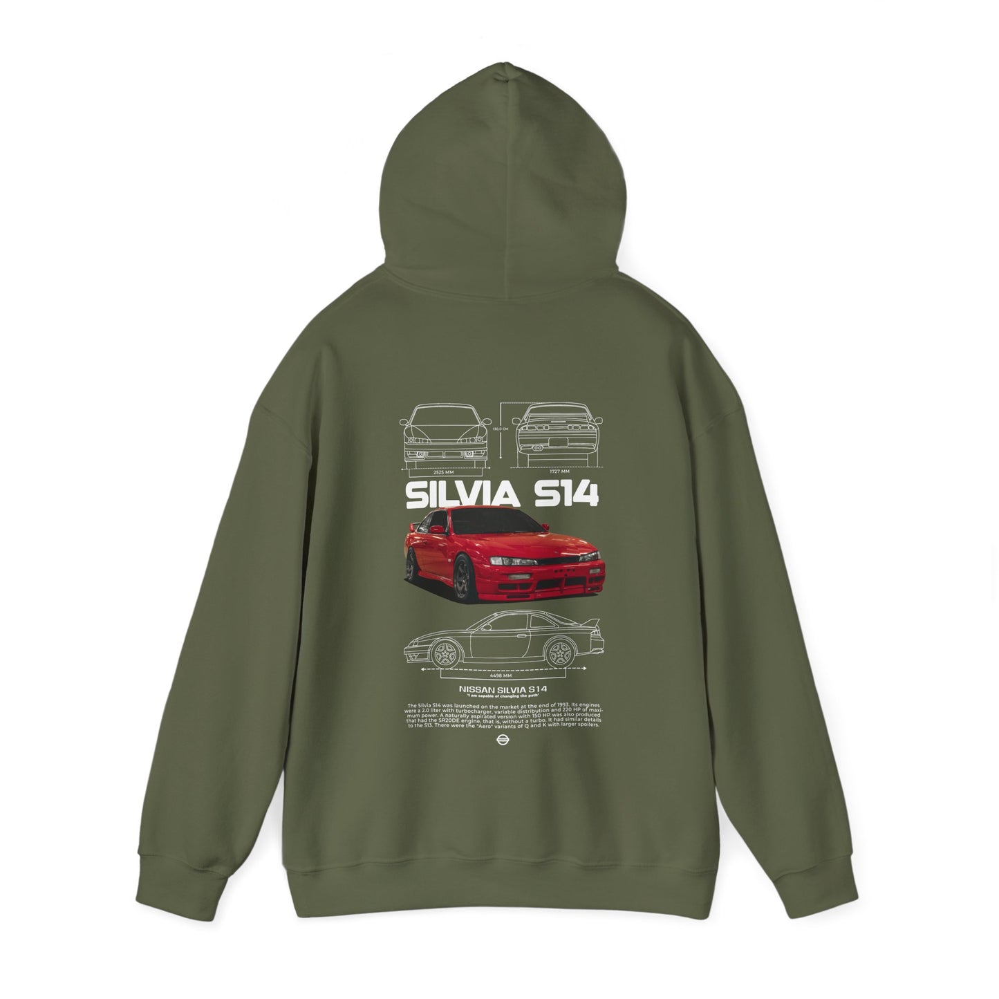 Silvia S14 Poster Style Hoodie