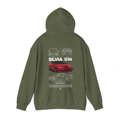 Silvia S14 Poster Style Hoodie