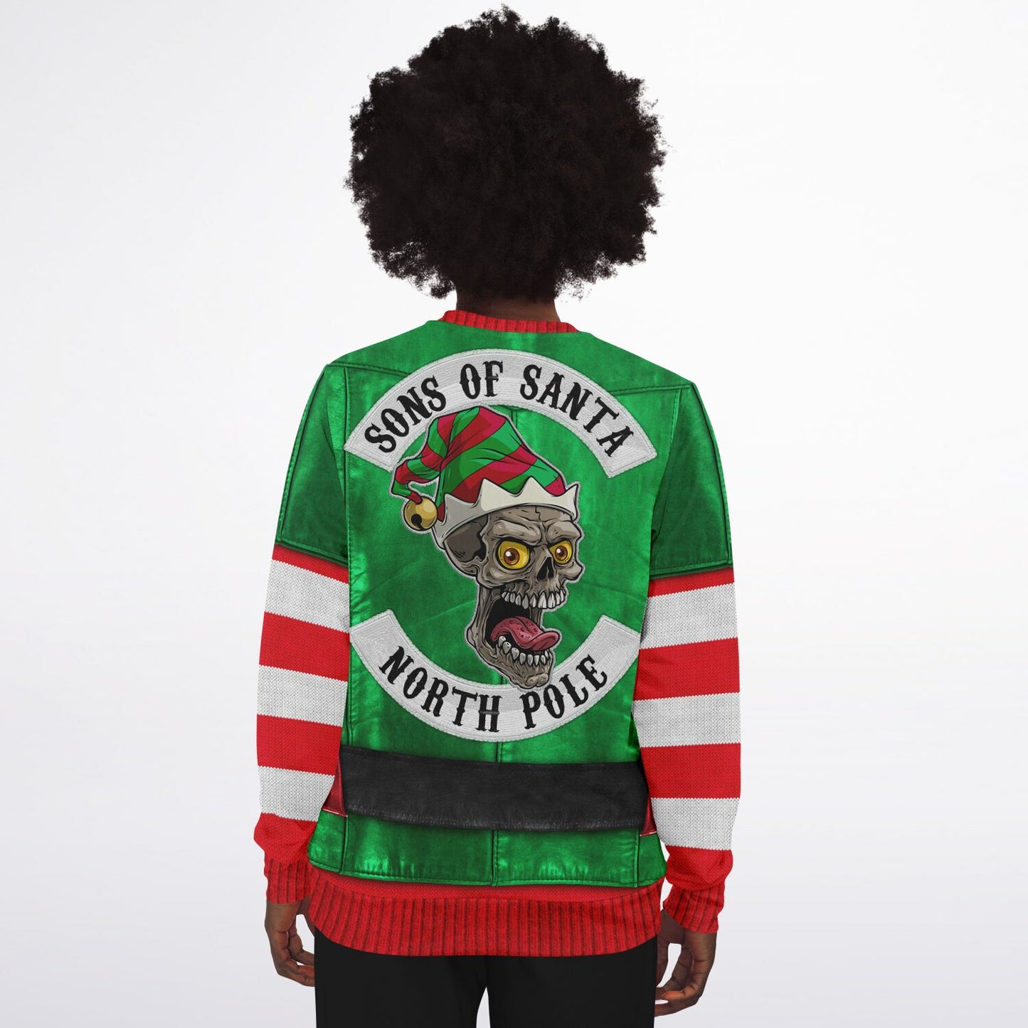 Santa's Little Biker Help Printed Sweatshirt