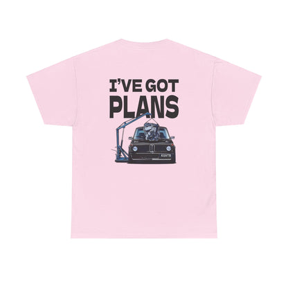 I've Got Plans Car Enthusiasts Heavy Cotton Tee