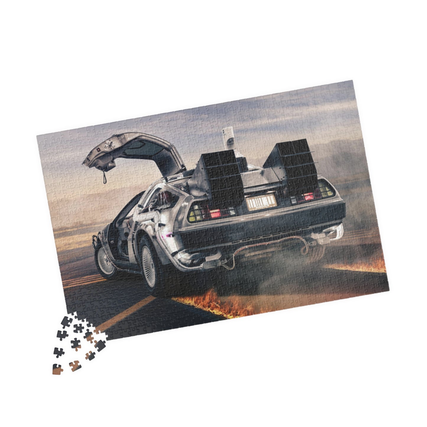 BTTF Delorean Jigsaw Puzzle [110, 252, 520, or 1014 pieces]