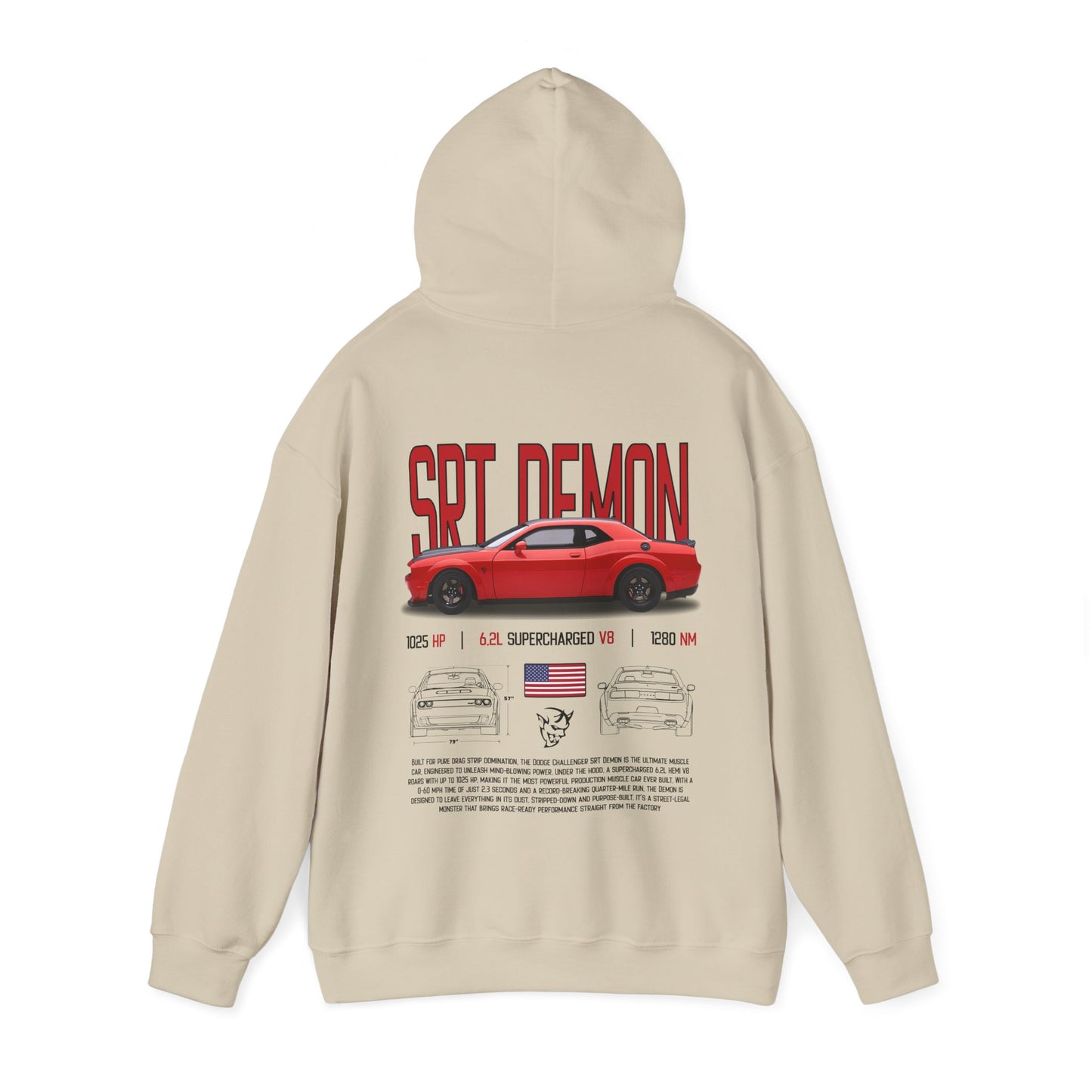 SRT Demon Poster Style Hoodie