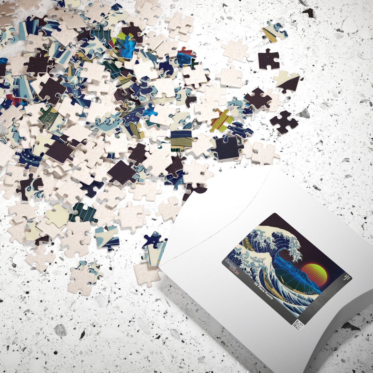 Retrowave Jigsaw Puzzle [110, 252, 520, or 1014 pieces]