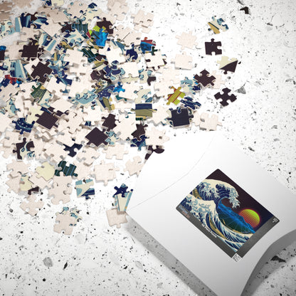 Retrowave Jigsaw Puzzle [110, 252, 520, or 1014 pieces]