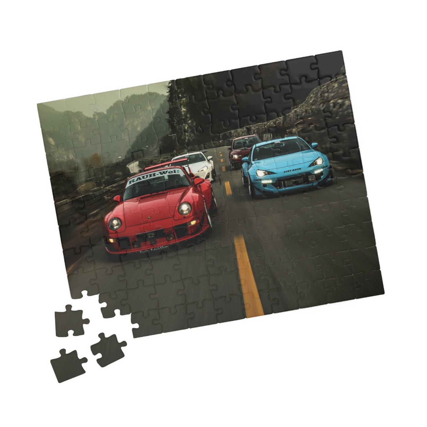 Car Lineup Jigsaw Puzzle [110, 252, 520, or 1014 pieces]