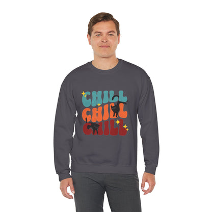 Chill Cat Unisex Heavy Blend™ Crewneck Sweatshirt
