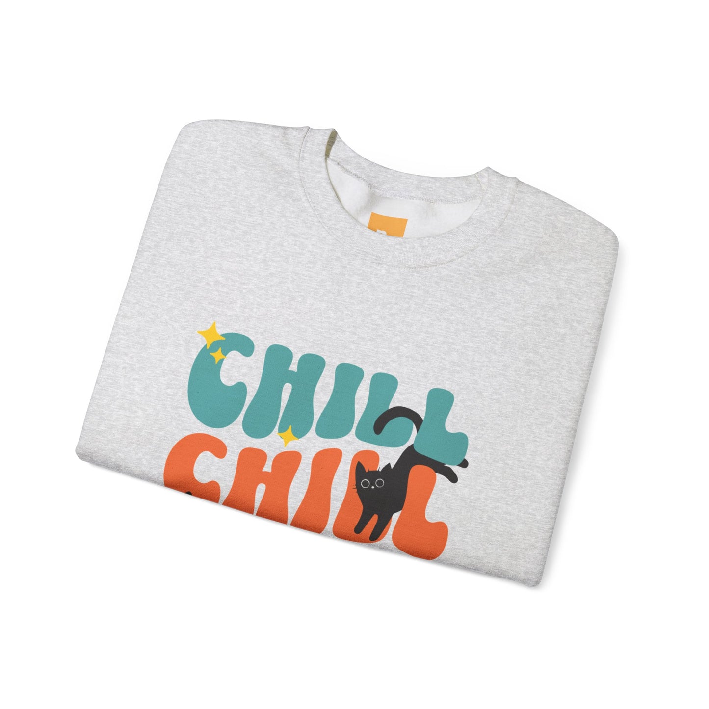 Chill Cat Unisex Heavy Blend™ Crewneck Sweatshirt