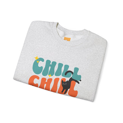 Chill Cat Unisex Heavy Blend™ Crewneck Sweatshirt