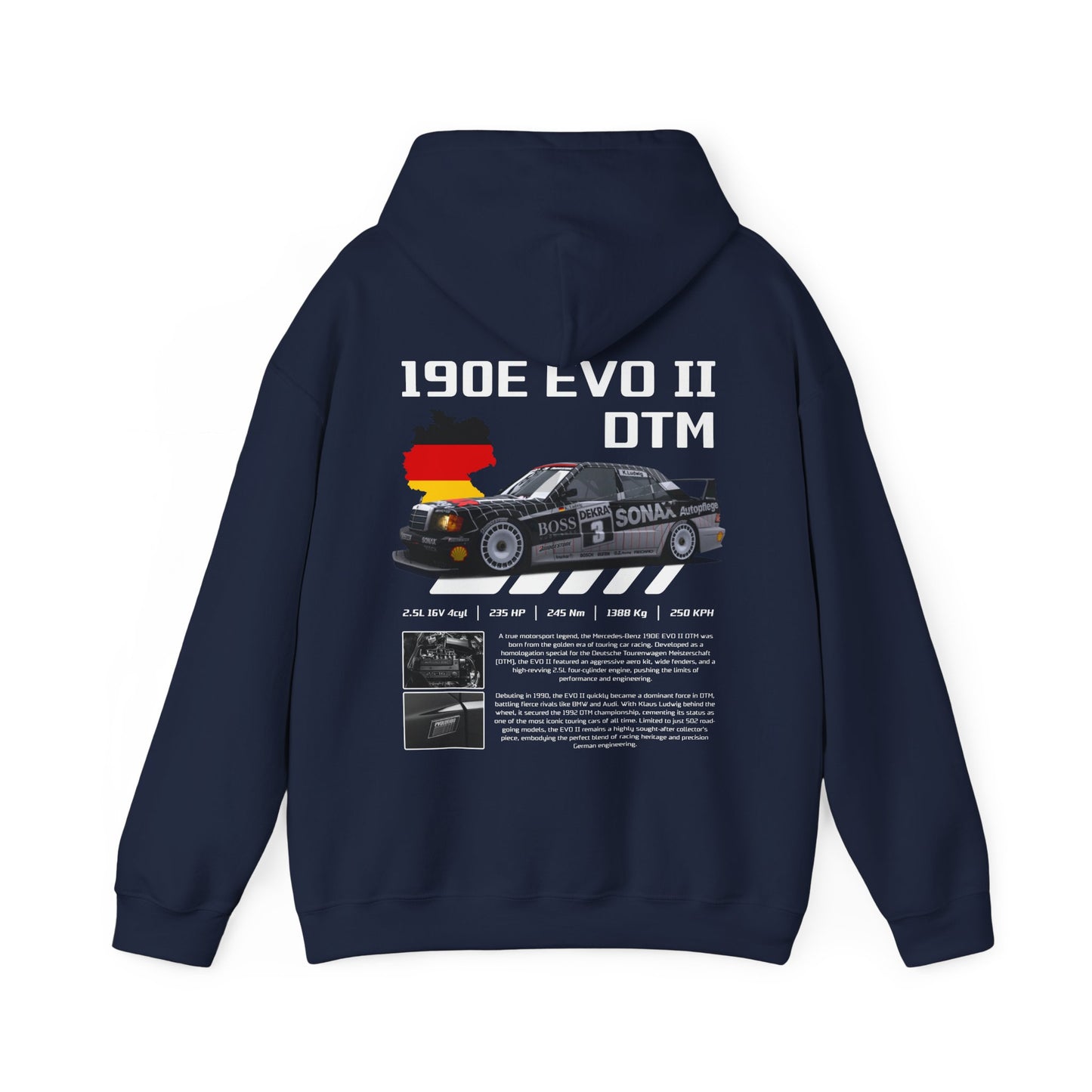 DTM 190E EVO II Poster Style Hoodie