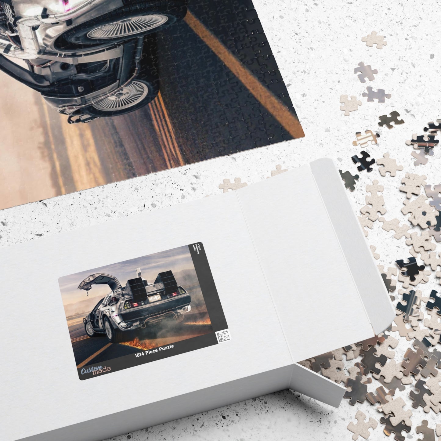 BTTF Delorean Jigsaw Puzzle [110, 252, 520, or 1014 pieces]