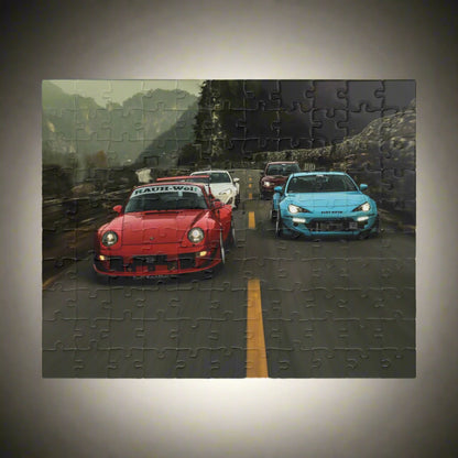 Car Lineup Jigsaw Puzzle [110, 252, 520, or 1014 pieces]