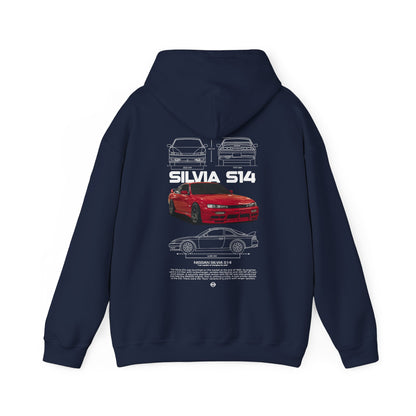 Silvia S14 Poster Style Hoodie