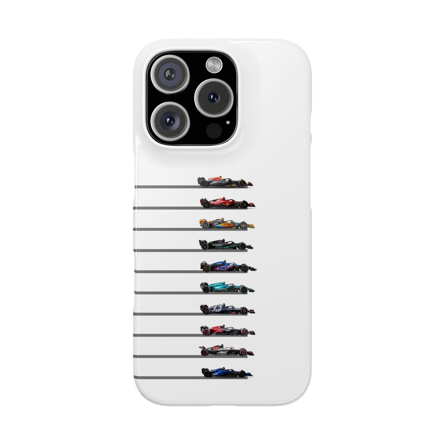 F1 Cars Line-up Snap Case