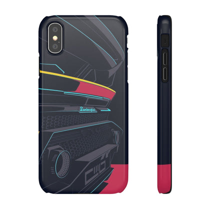 Lambo Back Illustration Snap Case