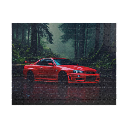GTR R34 in the Rain Jigsaw Puzzle [110, 252, 520, or 1014 pieces]