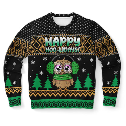 Happy Hoo-lidays Funny Christmas Sweatshirt