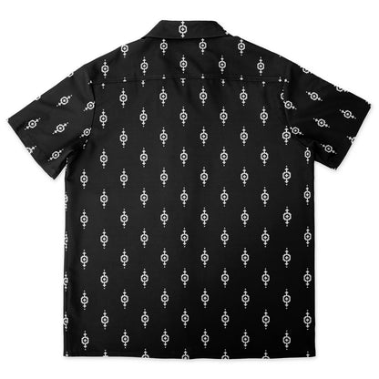 Seamless Pattern shirt flat lay mockup front.