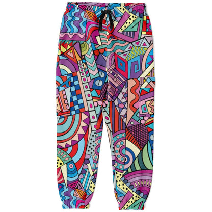 Abstract Artwork Fashion Cargo Sweatpants