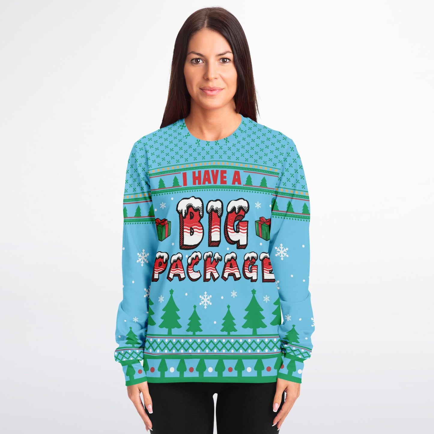 I Have A Big Package Cheeky Christmas Sweatshirt