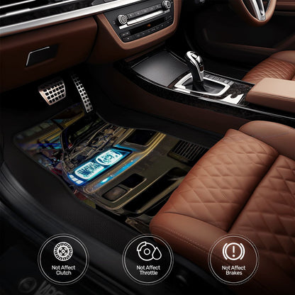 R34 Headlight Focus Automotive Floor Mats