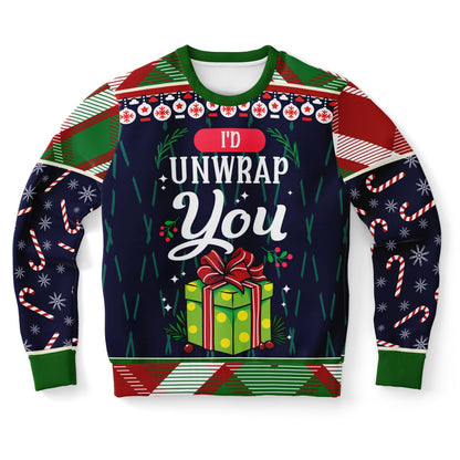 I’d Unwrap You Funny Christmas Sweatshirt
