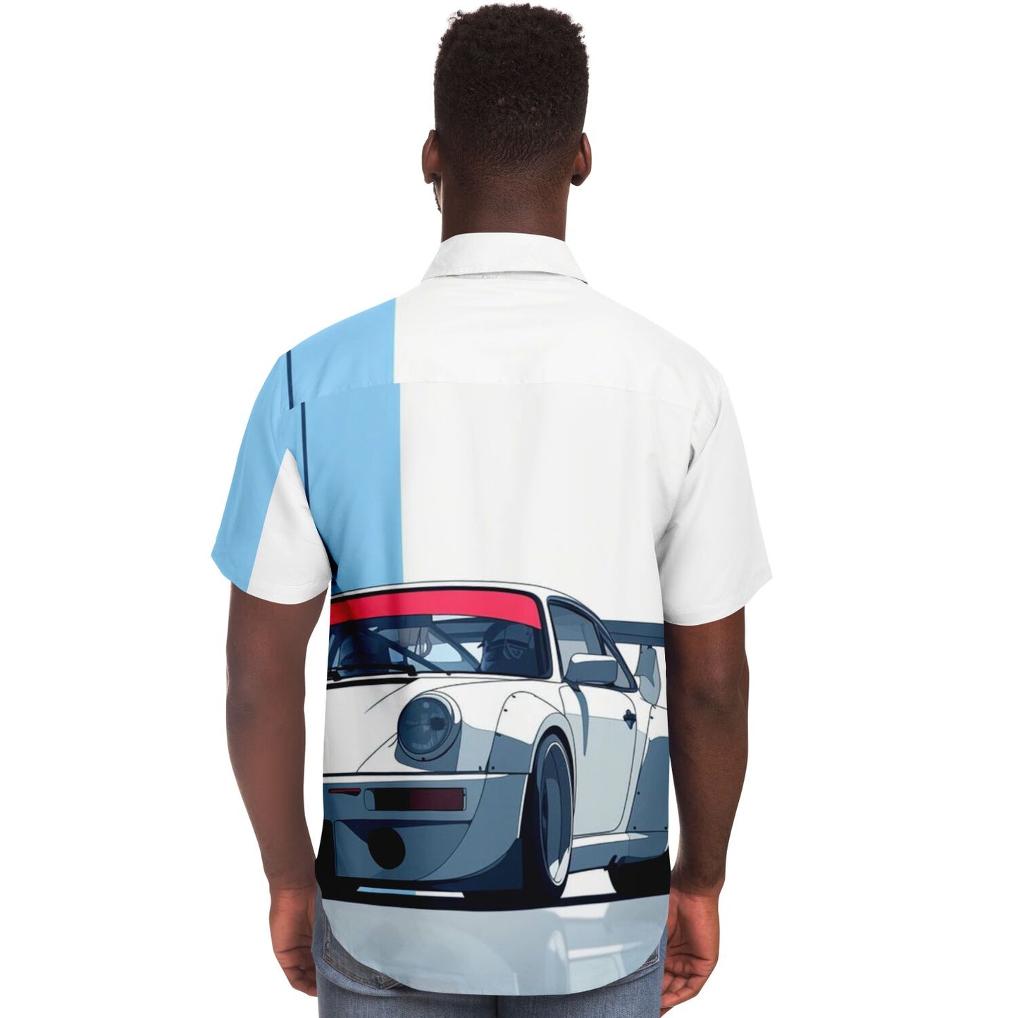 RWB Turbo S Short Sleeve Button Down Shirt - AOP