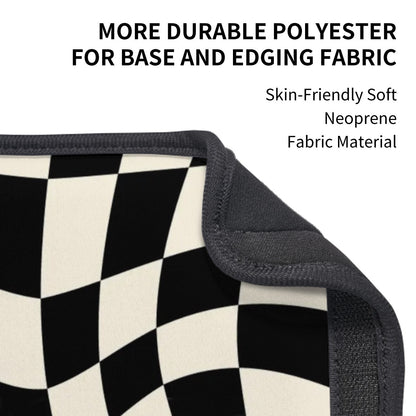 Checkered Flag Seat Belt Cover Pad For Adults 2 Pcs
