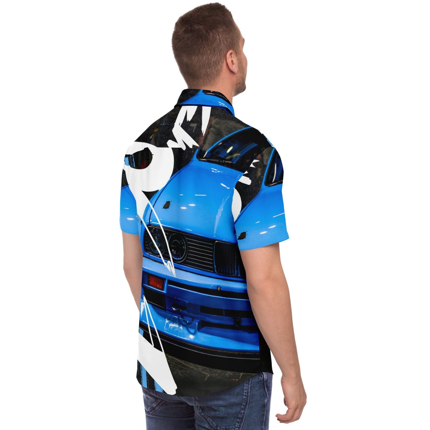 Bimmer E30 Short Sleeve Button Down Shirt - AOP