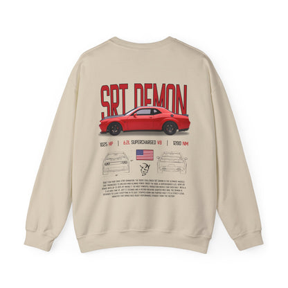 SRT Demon Poster Style Crewneck Sweatshirt