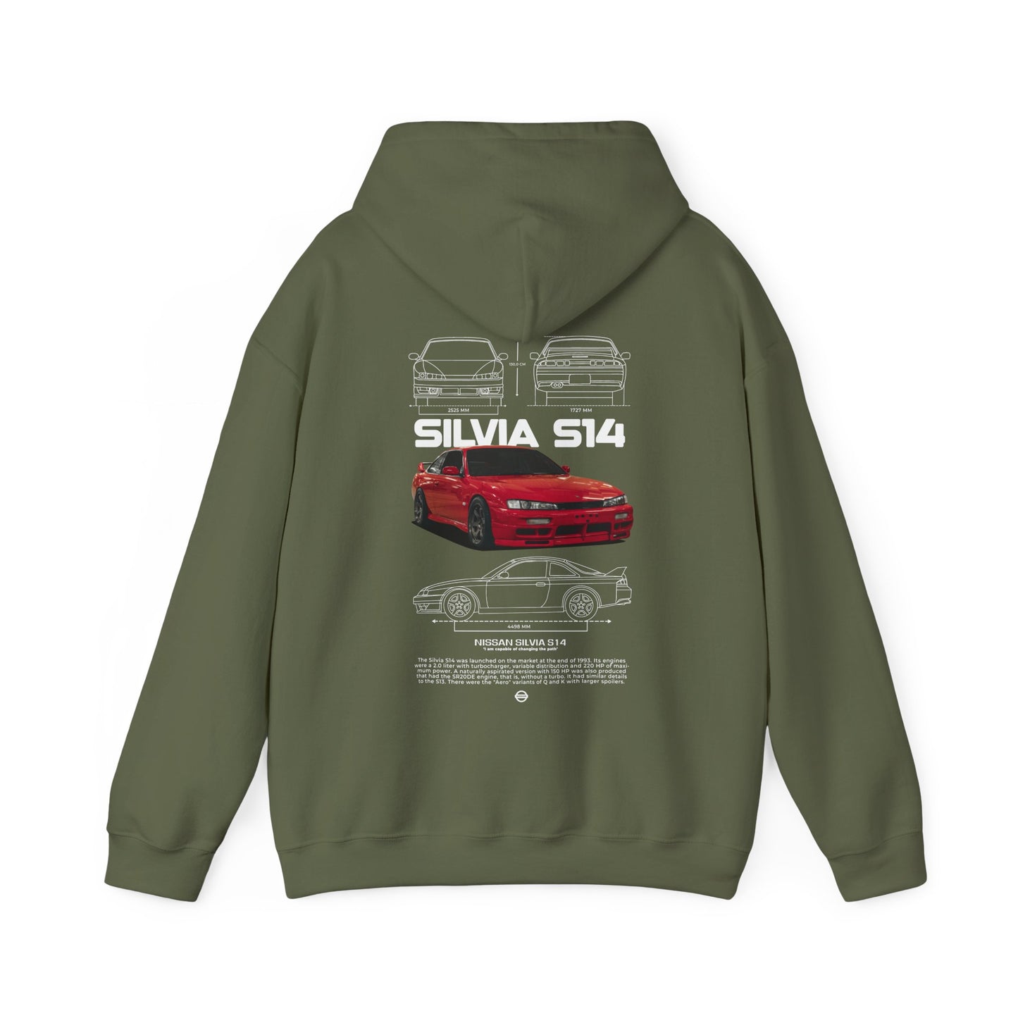 Silvia S14 Poster Style Hoodie