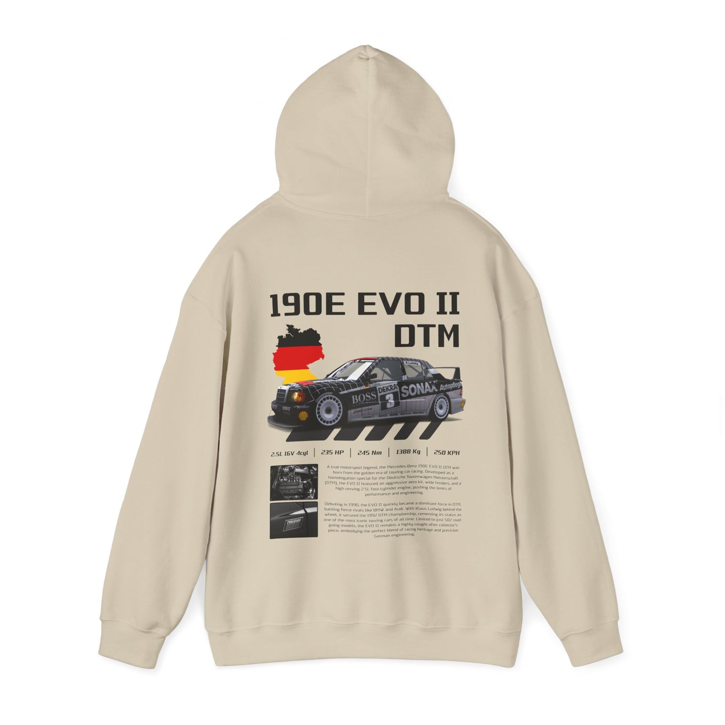 DTM 190E EVO II Poster Style Hoodie