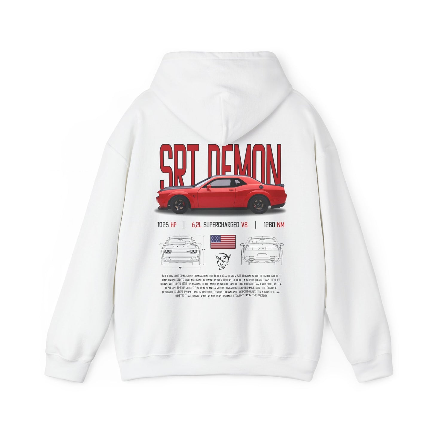 SRT Demon Poster Style Hoodie