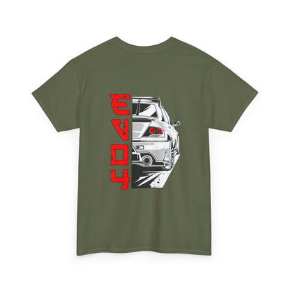 Mitsubishi Evo Back Print Unisex Heavy Cotton Tee