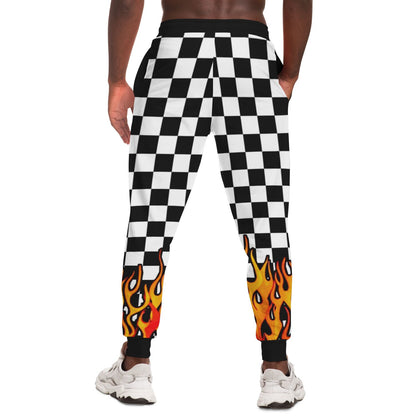 Checkered Flames Fashion Sweatpants