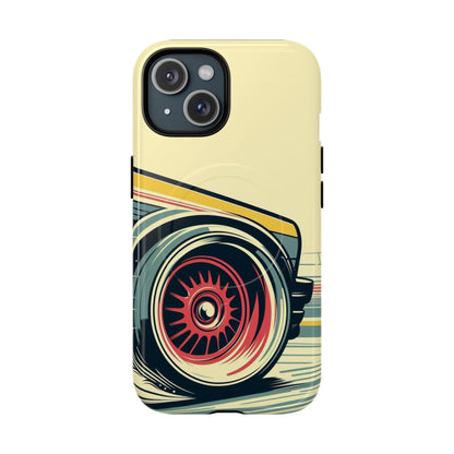 Car Drift Illustration Tough Magnetic Case