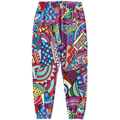 Abstract Artwork Fashion Cargo Sweatpants
