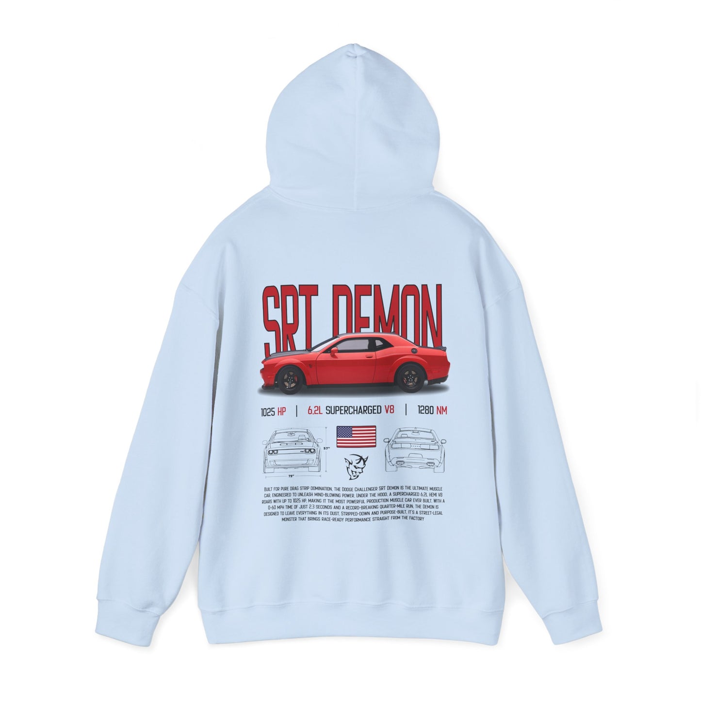 SRT Demon Poster Style Hoodie