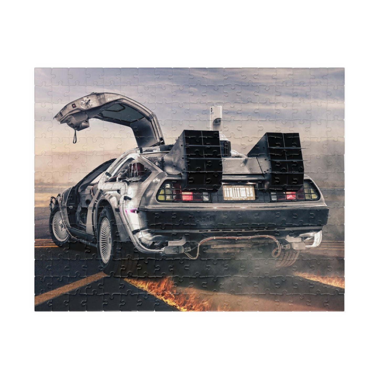 BTTF Delorean Jigsaw Puzzle [110, 252, 520, or 1014 pieces]