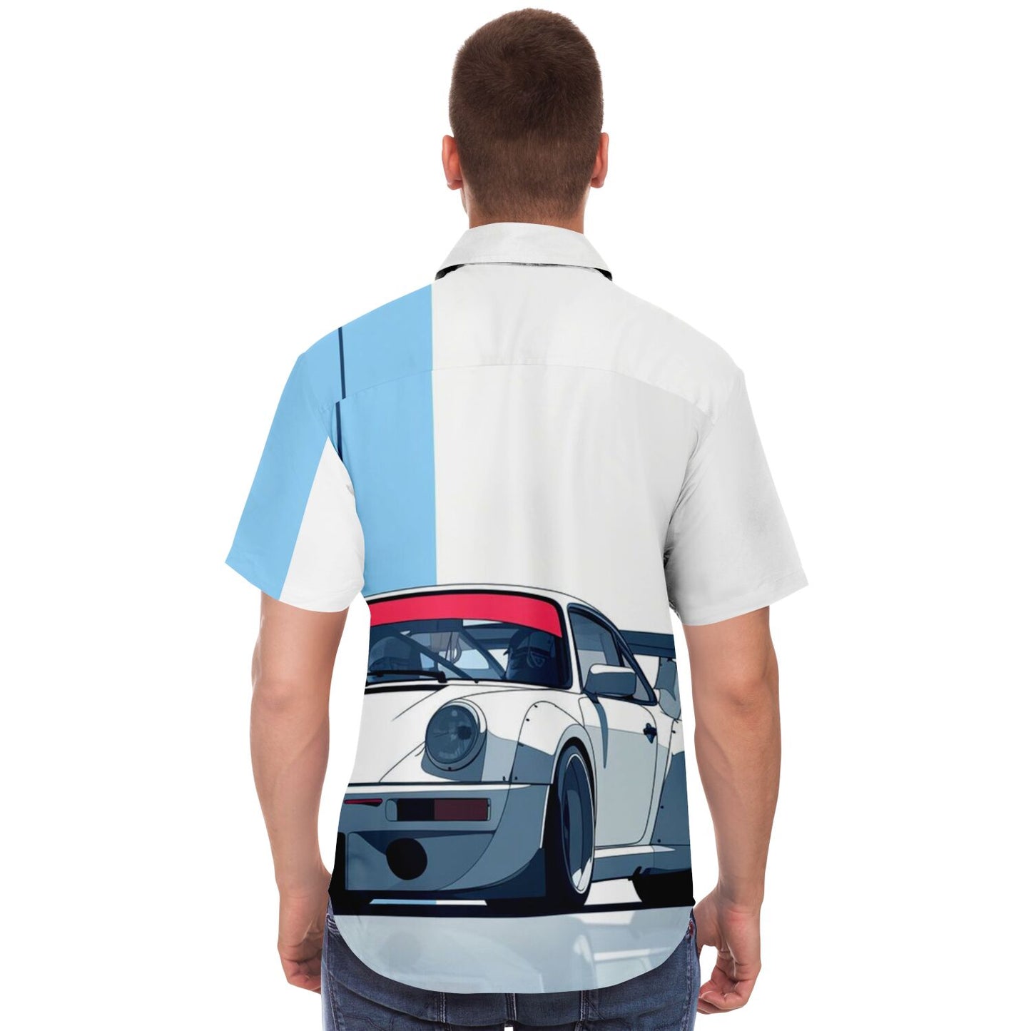 RWB Turbo S Short Sleeve Button Down Shirt - AOP